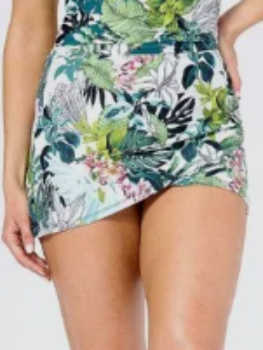 Jantzen Wrap Front Printed Swim Over-Skirt